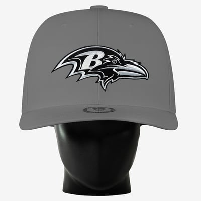 Baltimore Ravens Noggin Boss Unisex Big Hat - Gray